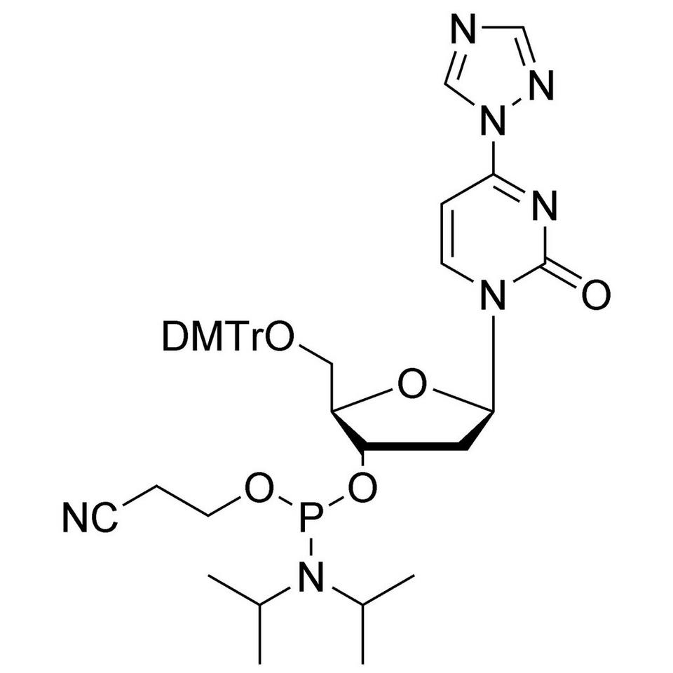 4-Triazolyl-dU CE-Phosphoramidite, BULK (g), Glass Screw-Top